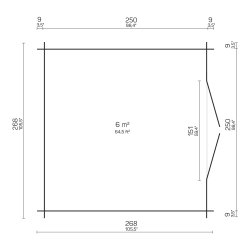 Arnborg Brndeskur 6 m2