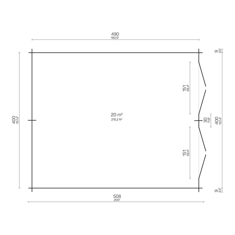 Daubjerg Brndeskur 20m2