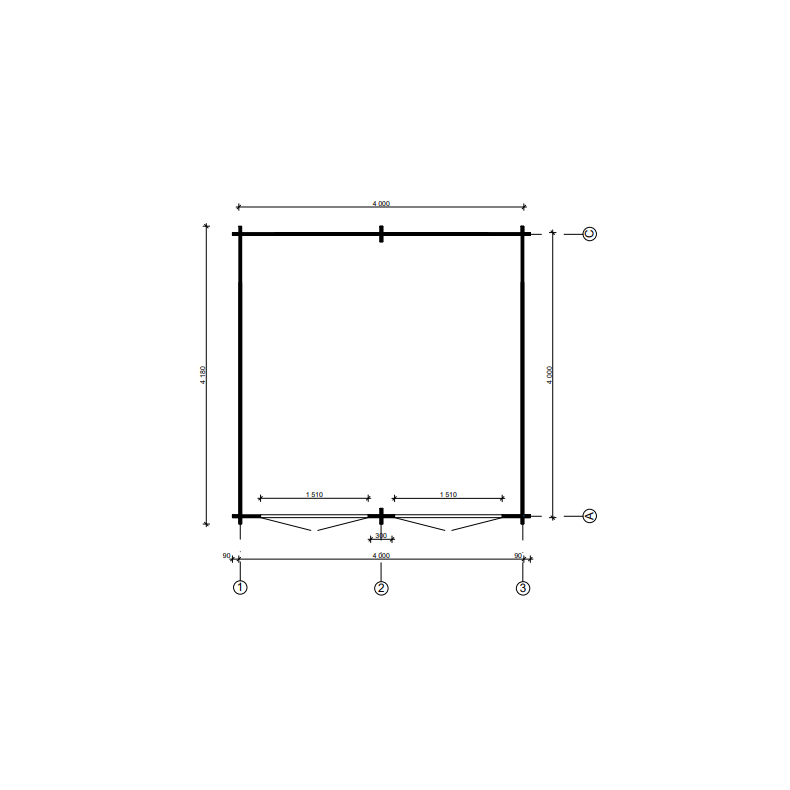 Ramsing Brndeskur 16 m2