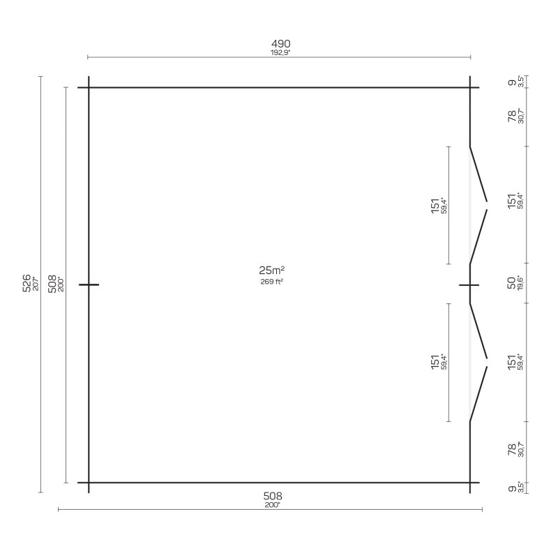Ranum Br�ndeskur 25 m2