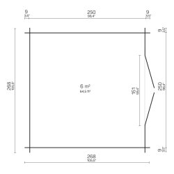 Selde Brndeskur 6 m2