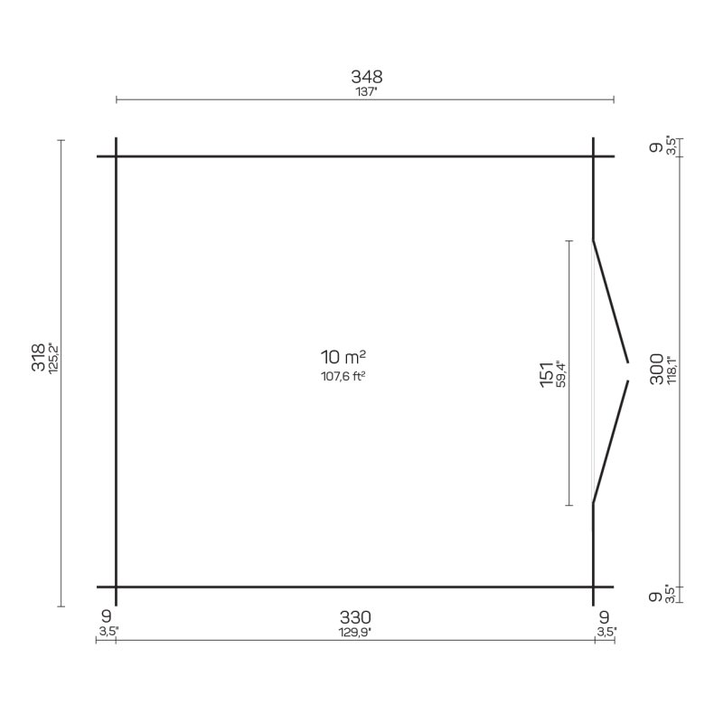 Thorum Br�ndeskur 10 m2