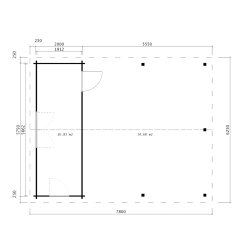 Helsinge Carport 45,51 m2