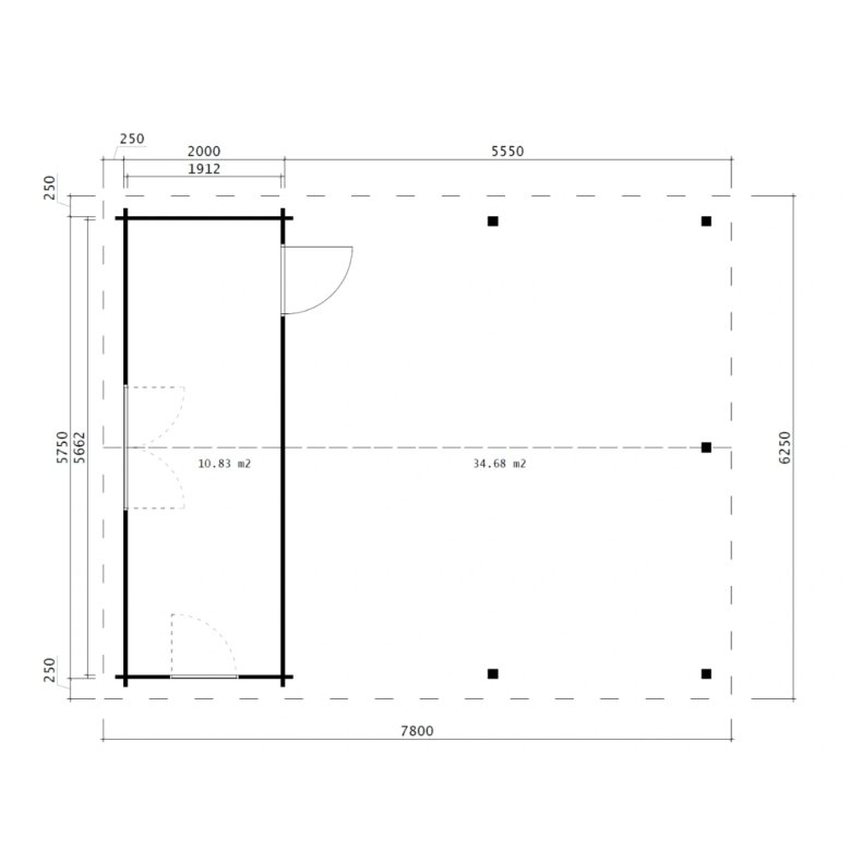 Helsinge Carport 45,51 m2