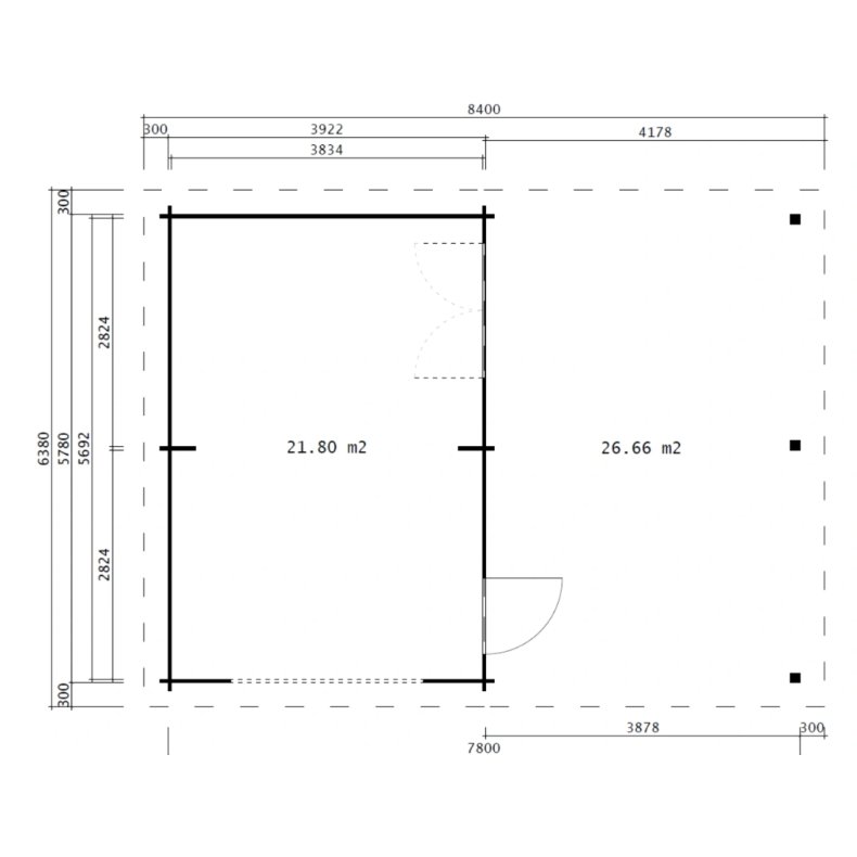 Hornslet Garage 21,8 m2