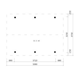 Nimtofte Carport 12,06 m2