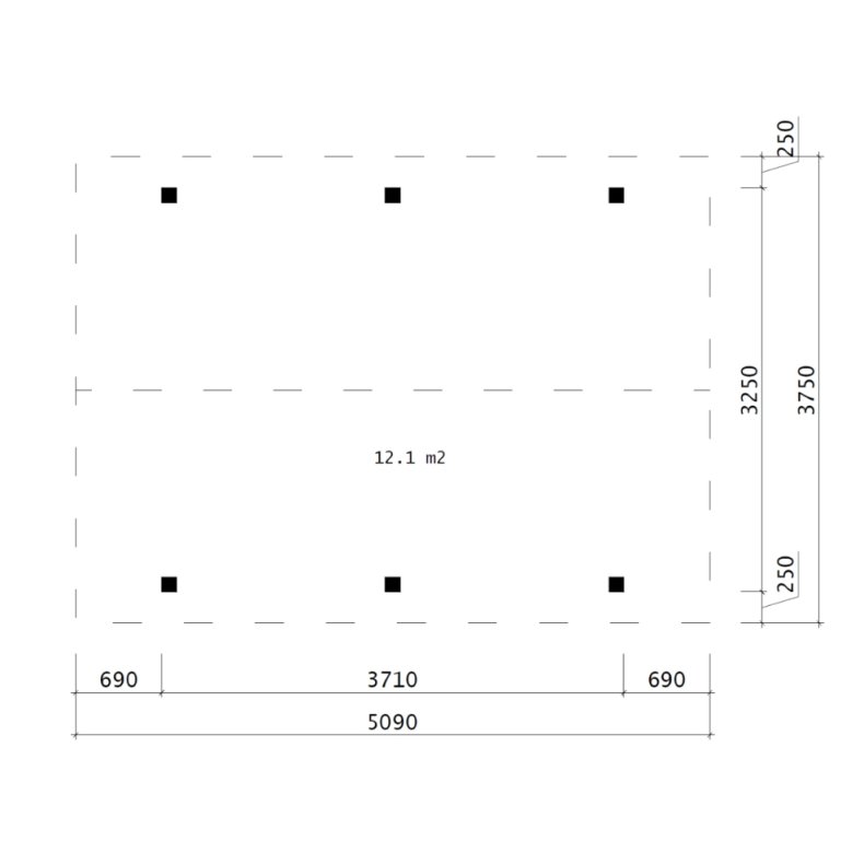 Nimtofte Carport 12,06 m2