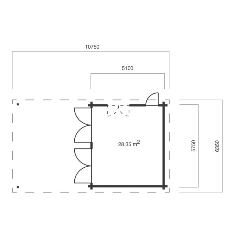 Spjald Garage 62,75 m2
