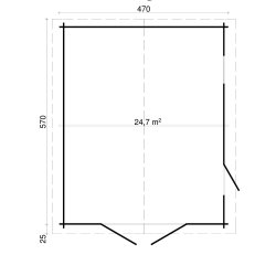 Auning Garage 24,7 m2