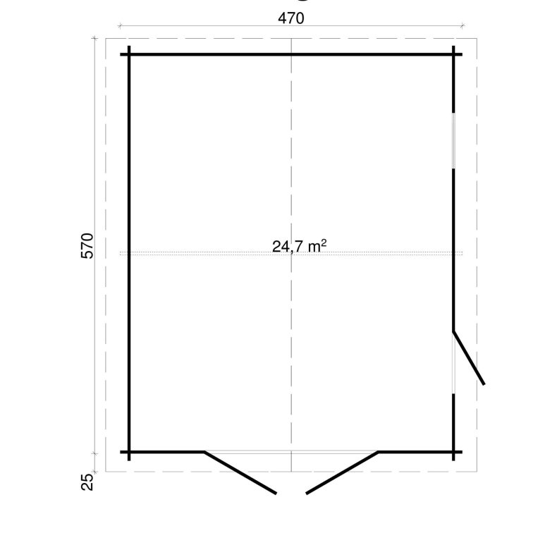 Auning Garage 24,7 m2
