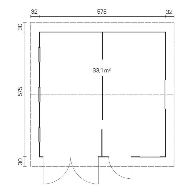 Dalmose Garage 33,1 m2