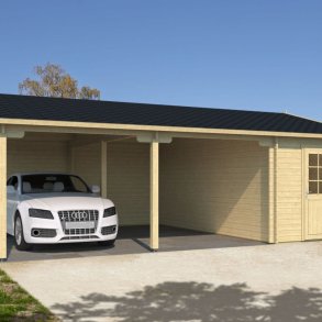 Farum Carport med Redskabsrum 32,9 m2+14 m2