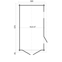 Funder Garage 16,5 m2
