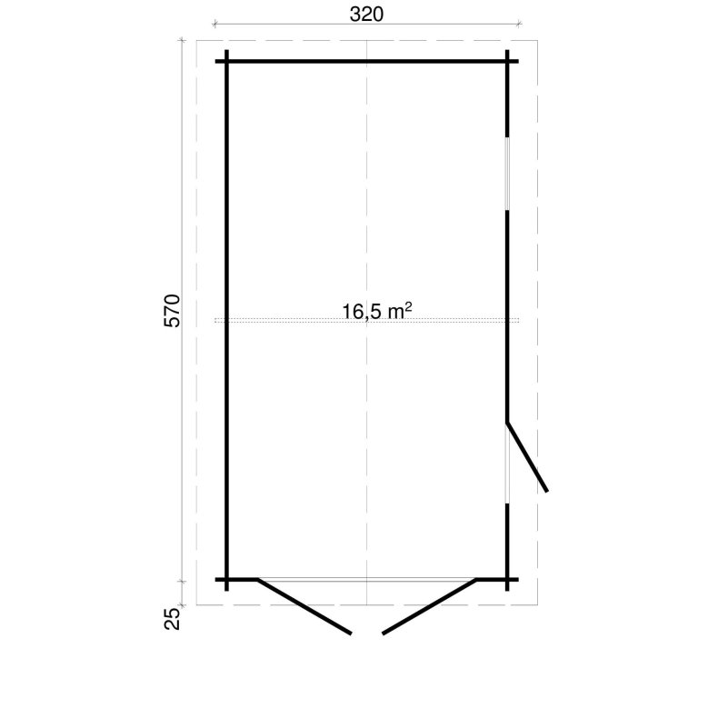 Funder Garage 16,5 m2