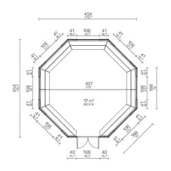Dronninglund Grill Pavillon 17 m2