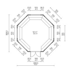Ribe Grill Pavillon 12 m2