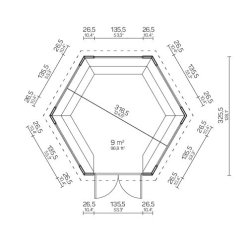 Sindal Grill Pavillon 9 m2