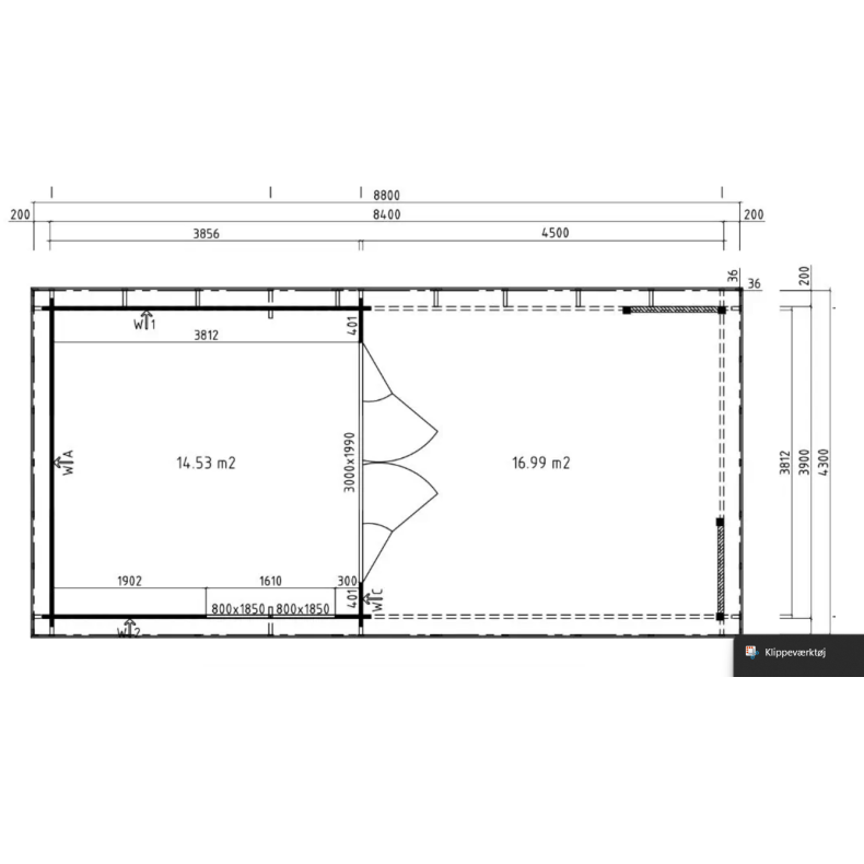 Frederiksdal Havehus 14,5 m2
