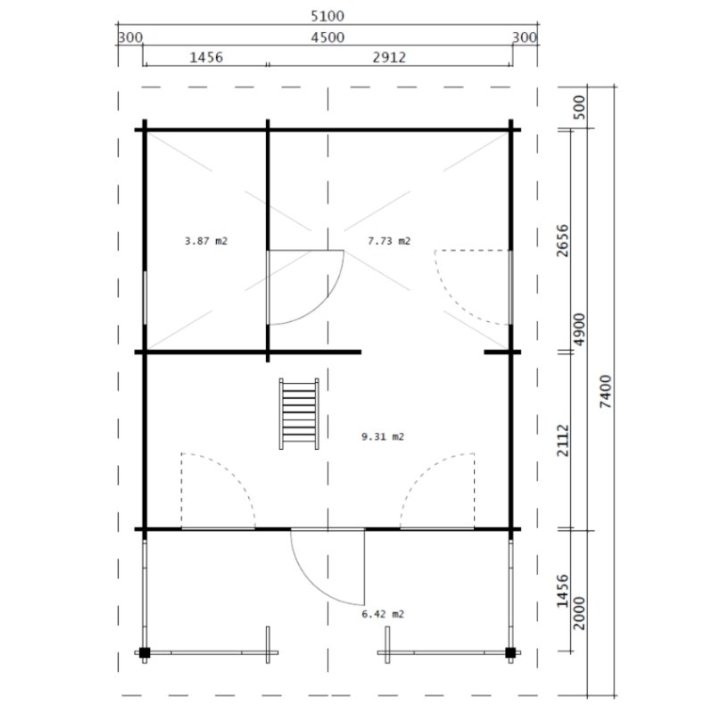 Dybvad Havehus 20,91 m2