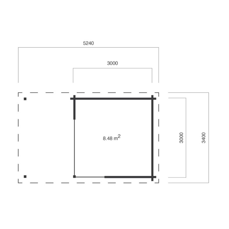 Holsted Havehus 8,48 m2