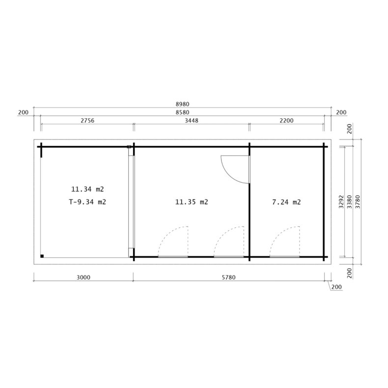 Hovborg Havehus 18,6 m2