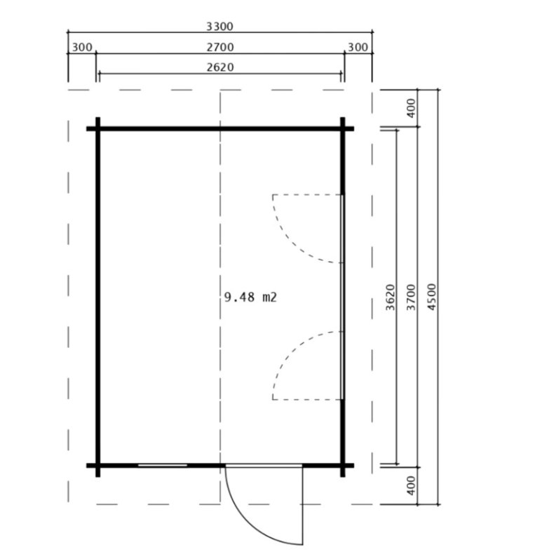 Ikast Havehus 9,48 m2
