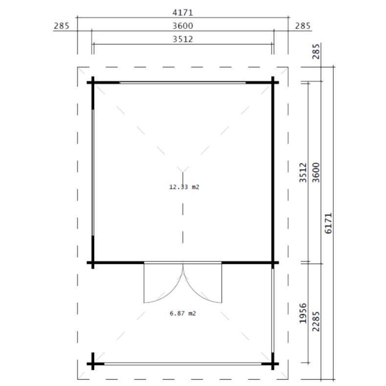 Kalvehave Havehus 12,33 m2