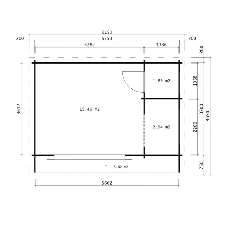 Karby Havehus 20,23 m2