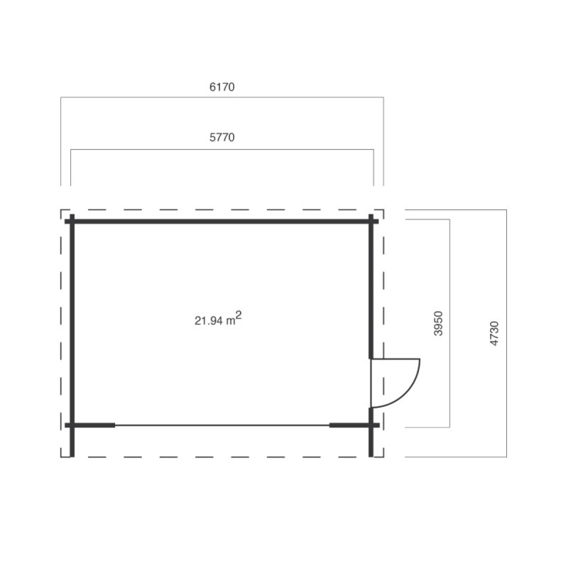 Nakskov Havehus 21,94 m2