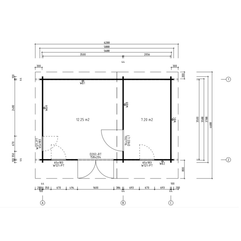 Strandby Havehus 19,45 m2