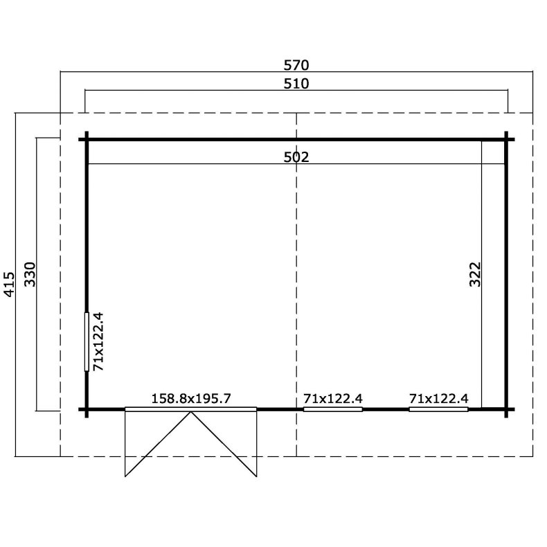 Greve Havehus 16,16 m2