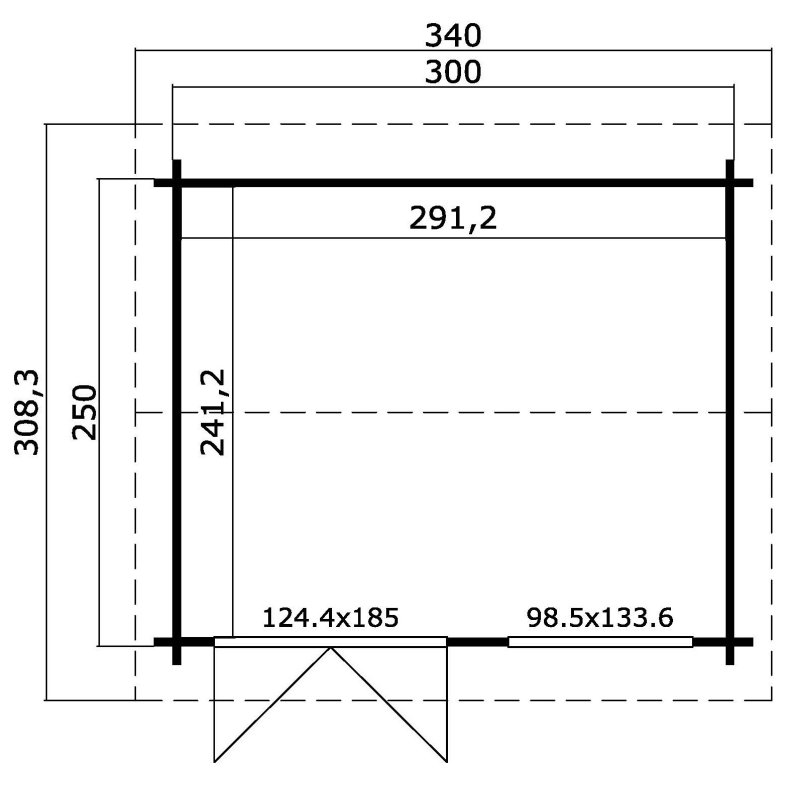 Hammel Havehus 7,02 m2