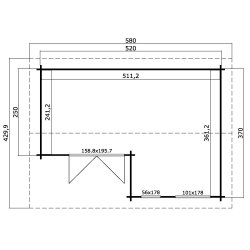 Sundby Havehus 15,36 m2