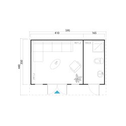Vadum Havehus 19,32 m2