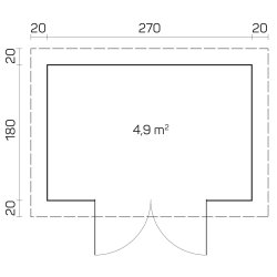 Erslev Havehus 4,9 m2