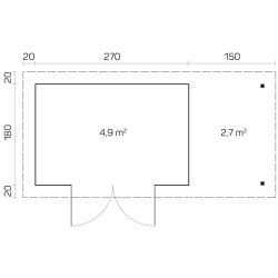 Gislev Havehus 4,9 m2