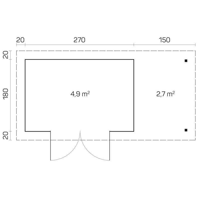 Gislev Havehus 4,9 m2