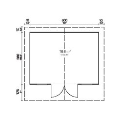 Glesborg Havehus 16,6 m2