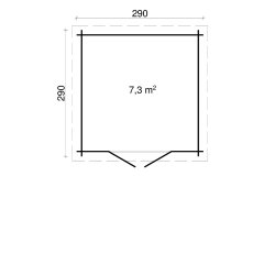 Gudme Havehus 7,3 m2