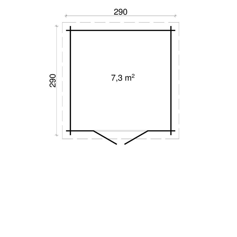 Gudme Havehus 7,3 m2