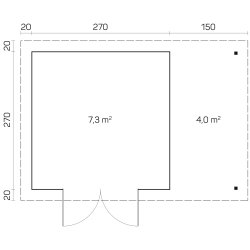 Havndrup Havehus 7,3 m2