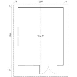 Hjallerup Havehus 18,2 m2