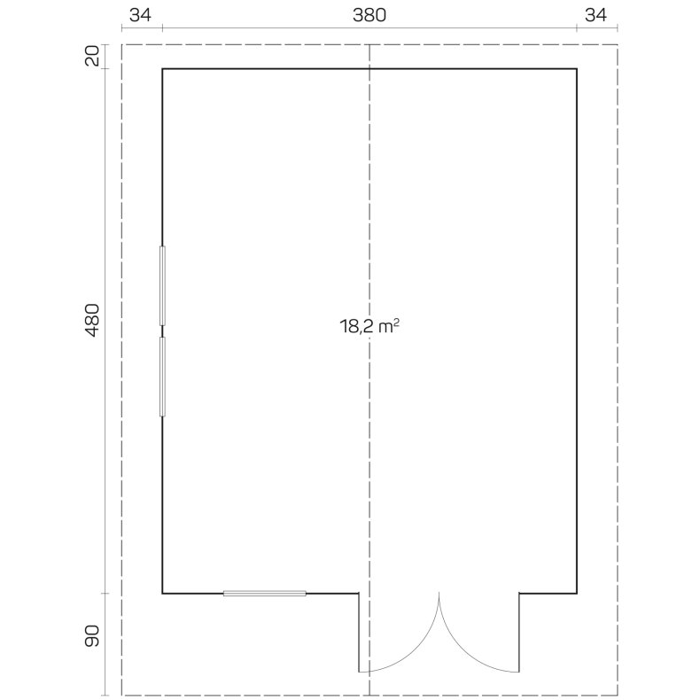 Hjallerup Havehus 18,2 m2