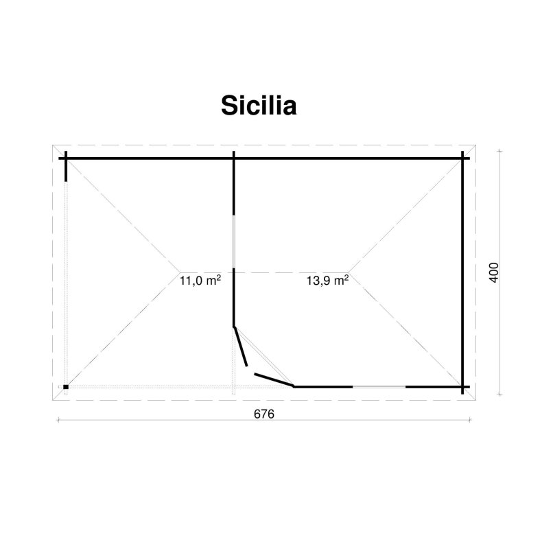 Hostrup Havehus 24,9 m2 (13,9 m2)