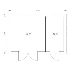 Jyllinge Havehus 11,5 m2