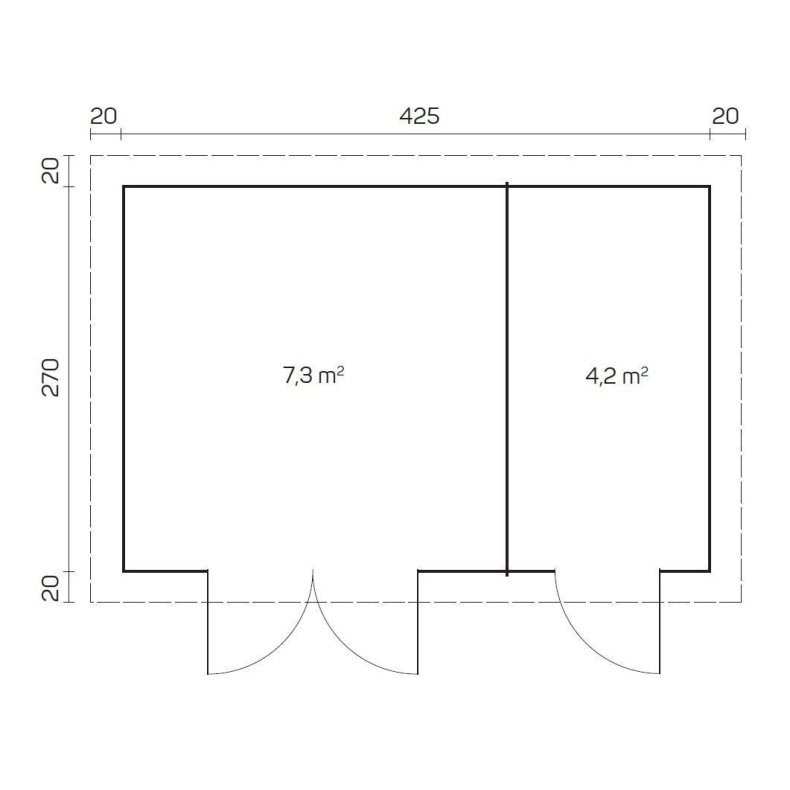Jyllinge Havehus 11,5 m2