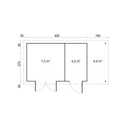 Karise Havehus 11,5 m2