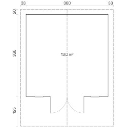 Kolind Havehus 13 m2