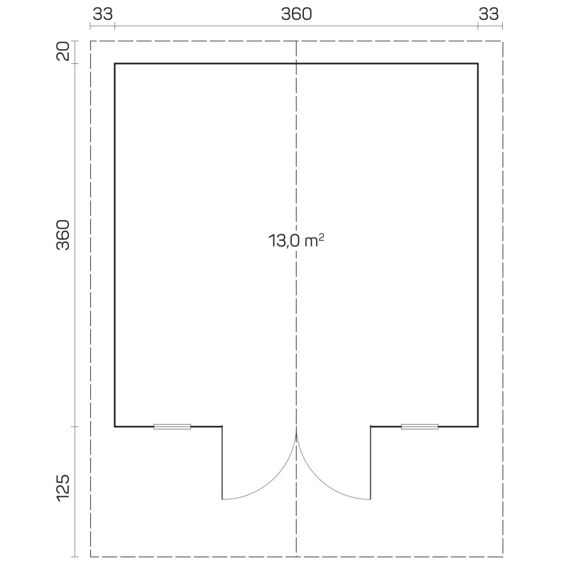 Kolind Havehus 13 m2
