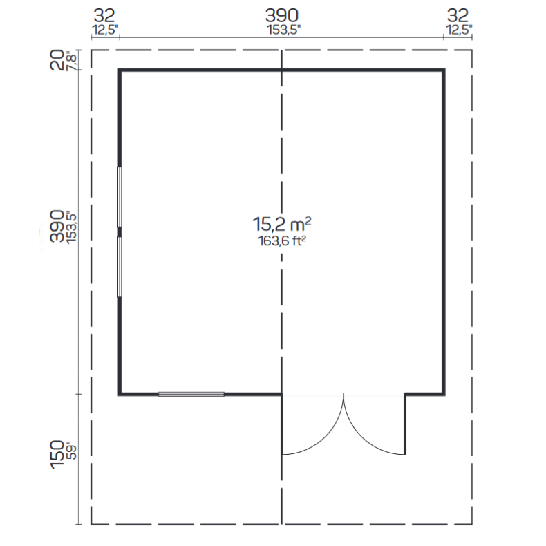 Mariager Havehus 15,2 m2